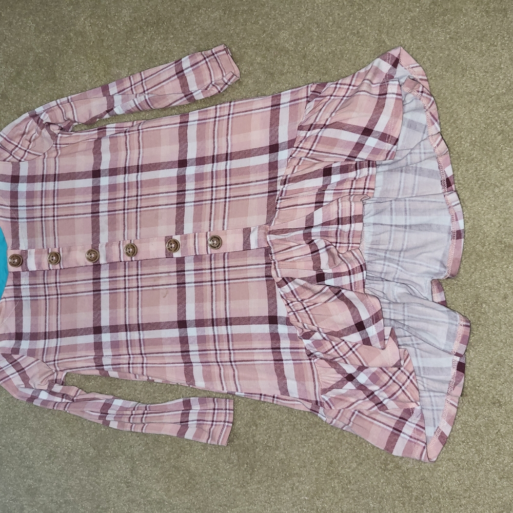 Plaid Long Sleeve Kids Shirt